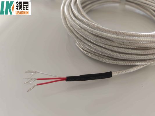 Cable de extensión de termopares de tipo K de alta temperatura de cable único / doble